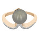 Anillo en oro con Perla cultivada de Tahití (M de Luca)