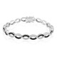 Brazalete en plata con Espinela negra