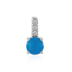 Colgante en plata con Ópalo azul de Etiopía