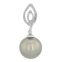 Colgante en oro con Perla cultivada de Tahití