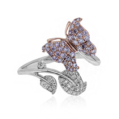 Anillo en oro con Diamante rosa I1 (CIRARI)