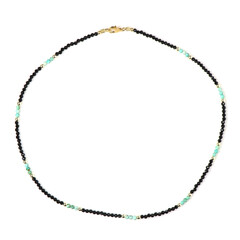 Collar en plata con Espinela negra