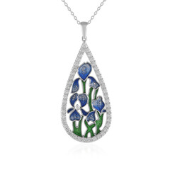 Collar en plata con Zircón (Adela Silber)