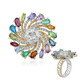 Anillo en plata con Cuarzo blanco (Gems en Vogue)