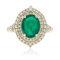 Anillo en oro con Esmeralda de Zambia (CIRARI)