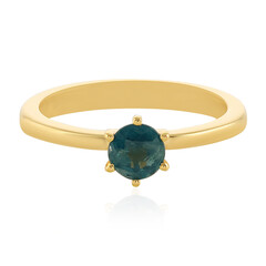 Anillo en plata con Cianita petróleo