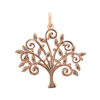 Colgante en oro con Diamante rosa de Francia de Argyle SI1