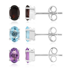 Pendientes en plata con Amatista