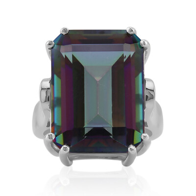 Anillo en plata con Cuarzo místico