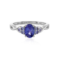 Anillo en plata con Tanzanita