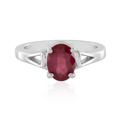 Anillo en plata con Rubí de Madagascar