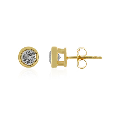 Pendientes en plata con Cuncita amarillo canario