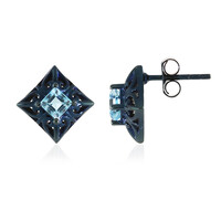 Pendientes en plata con Topacio azul cielo