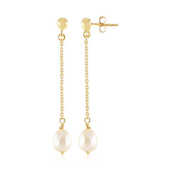Pendientes en plata con Perla Freshwater