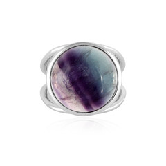 Anillo en plata con Fluorita