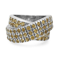 Anillo en plata con Granate imperial de Minas