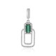 Colgante en plata con Turmalina verde Benedito