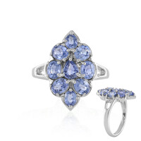 Anillo en plata con Zafiro de Ceilán