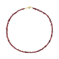 Collar en plata con Espinela roja noble