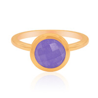 Anillo en plata con Jade lavanda