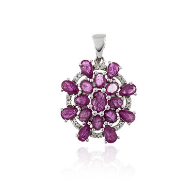 Colgante en plata con Rubí de Mozambique