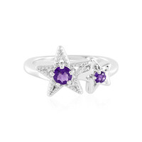 Anillo en plata con Amatista
