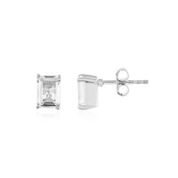 Pendientes en plata con Cuarzo blanco
