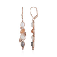 Pendientes en plata con Piedra de Luna blanca (KM by Juwelo)