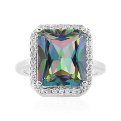 Anillo en plata con Topacio rocío de la mañana