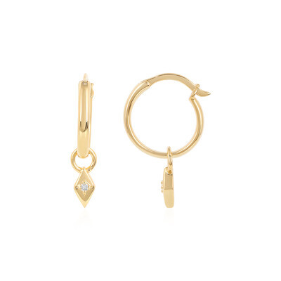 Pendientes en plata con Diamante SI2 (J)