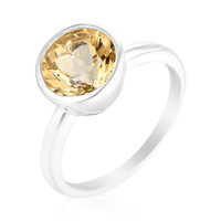 Anillo en plata con Labradorita dorada