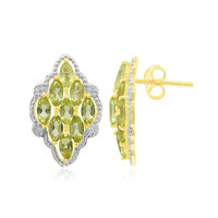 Pendientes en plata con Peridoto