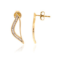 Pendientes en oro con Diamante limpio a lupa D (LUCENT DIAMONDS)