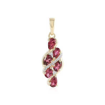 Colgante en plata con Turmalina rosa