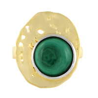 Anillo en plata con Malaquita