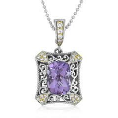 Collar en plata con Amatista Rosa de Francia (Dallas Prince Designs)