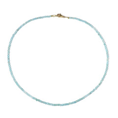 Collar en plata con Apatita azul