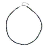 Collar en plata con Hematita mística