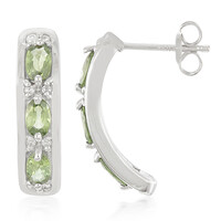 Pendientes en plata con Zafiro de Mozambique