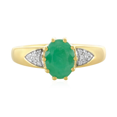 Anillo en plata con Esmeralda de Socoto