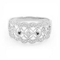 Anillo en plata con Zafiro blanco