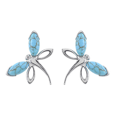 Pendientes en plata con Turquesa (dagen)