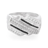 Anillo de hombre en plata con Zircón