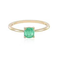 Anillo en oro con Esmeralda de Colombia