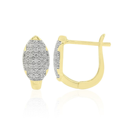 Pendientes en oro con Diamante SI2 (G)  (Annette)