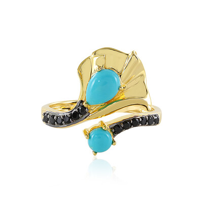 Anillo en plata con Turquesa bella durmiente
