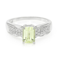 Anillo en plata con Cuncita amarillo canario