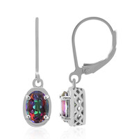 Pendientes en plata con Cuarzo místico