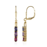 Pendientes en plata con Iolita