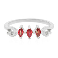 Anillo en plata con Rubí de Tanzania